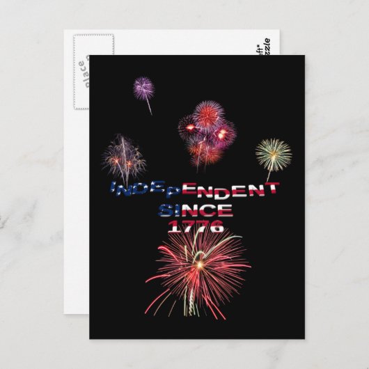 Onafhankelijkheidsdag Briefkaart (Voorkant / Achterkant)