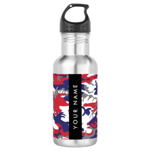 Onafhankelijkheidsdag Camouflage Je naam Personali Waterfles
