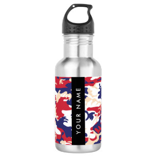 Onafhankelijkheidsdag Camouflage Je naam Personali Waterfles