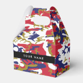 Onafhankelijkheidsdag Camouflage Jouw naam Persona Bedankdoosjes (Voorkant Zijde)