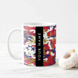 Onafhankelijkheidsdag Camouflage Jouw naam Persona Koffiemok