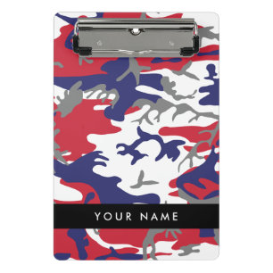 Onafhankelijkheidsdag Camouflage Jouw naam Persona Mini Klembord