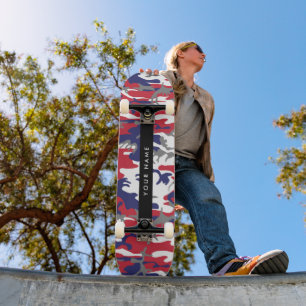 Onafhankelijkheidsdag Camouflage Jouw naam Persona Skateboard