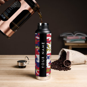 Onafhankelijkheidsdag Camouflage Jouw naam Persona Waterfles