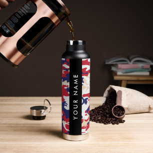 Onafhankelijkheidsdag Camouflage Jouw naam Persona Waterfles
