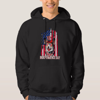 Onafhankelijkheidsdag Corgi Vlag op 4 juli Hoodie