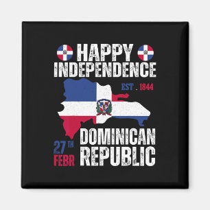 Onafhankelijkheidsdag Dominicaanse Republiek Vlag Magneet