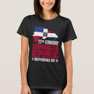 Onafhankelijkheidsdag Dominicaanse Republiek Vlag  T-shirt