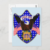 Onafhankelijkheidsdag Eagle Briefkaart (Voorkant / Achterkant)