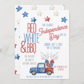 Onafhankelijkheidsdag Feest Uitnodiging (Voorkant / Achterkant)