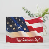 Onafhankelijkheidsdag feestvieren 4 juli kaart (Staand voorkant)