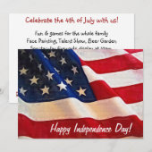 Onafhankelijkheidsdag feestvieren 4 juli kaart (Voorkant / Achterkant)