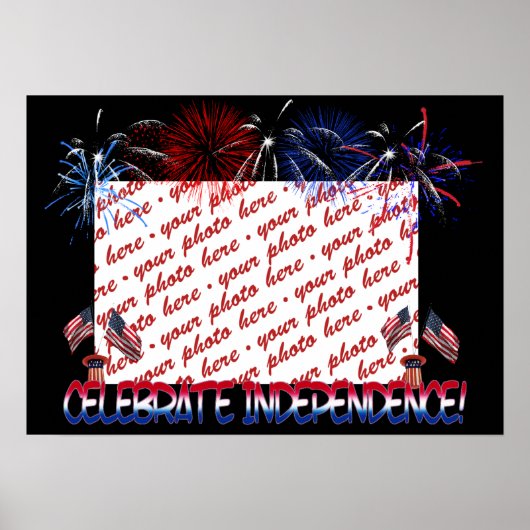 Onafhankelijkheidsdag Foto Lijst Poster (Voorkant)