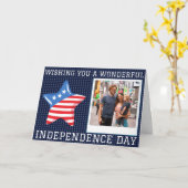 Onafhankelijkheidsdag fotokaart kaart (Gele Bloem)