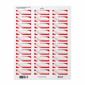 Onafhankelijkheidsdag gebogen sterren en stripes etiket (Full Sheet)