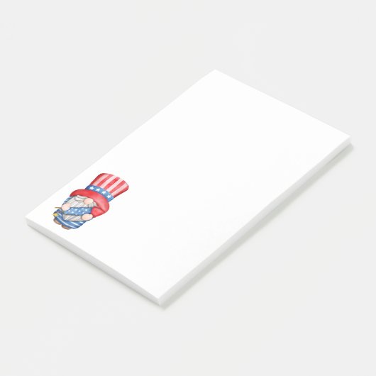 Onafhankelijkheidsdag Gnome Post-it Notes (Schuin)