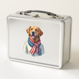 Onafhankelijkheidsdag Goud Retriever Vintage T-shi