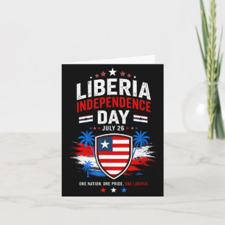 Onafhankelijkheidsdag Liberia 26 juli Liberia Vlag Kaart