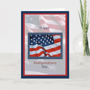 Onafhankelijkheidsdag met Flags Kaart
