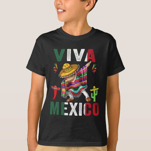 Onafhankelijkheidsdag Mexicaanse Mannen Vrouwen Ki T-shirt (Voorkant)