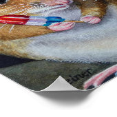 Onafhankelijkheidsdag muis nr. 2 Waterverf art 8x1 Poster (Hoek)