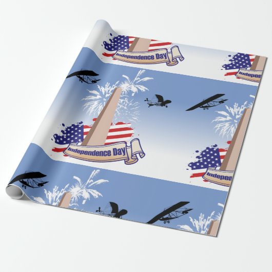 Onafhankelijkheidsdag-omslagpapier Cadeaupapier (Uitgerold)