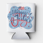 Onafhankelijkheidsdag op 4 juli Koelaar Koozie (Voorkant)