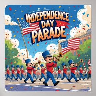 Onafhankelijkheidsdag Parade Feestelijke Poster Pr