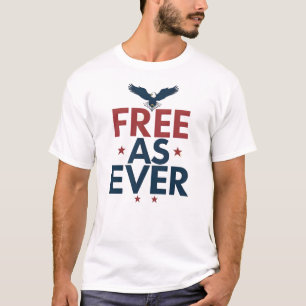 Onafhankelijkheidsdag - Patriottische adelaar 4 ju T-shirt