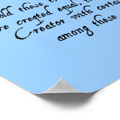 Onafhankelijkheidsdag Poster (blauw) (Hoek)