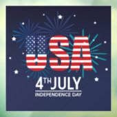 Onafhankelijkheidsdag Raamsticker (Vel 3)