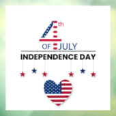 Onafhankelijkheidsdag Raamsticker (Vel 3)