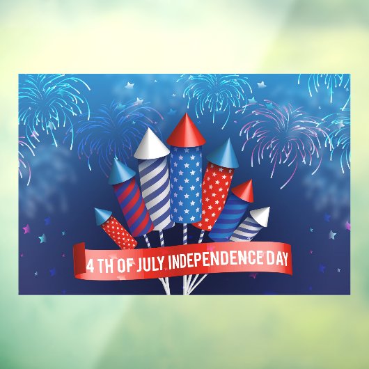 Onafhankelijkheidsdag Raamsticker (Vel 3)