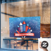 Onafhankelijkheidsdag Raamsticker (Cafe Raam)