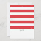 Onafhankelijkheidsdag Rode, Witte en Blauwe Uitnod Kaart (Achterkant)