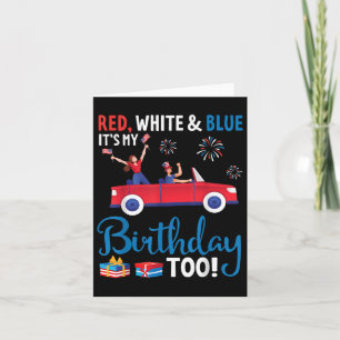 Onafhankelijkheidsdag Rood Wit En Blauw Het Is Mij Kaart