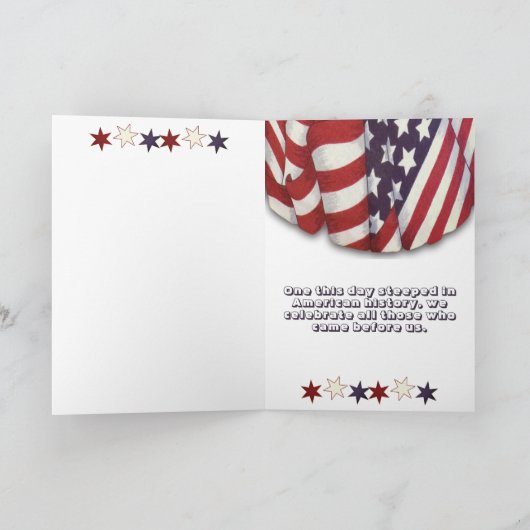 Onafhankelijkheidsdag | Rood, wit en blauw Kaart (Binnen)