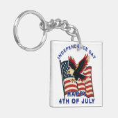 Onafhankelijkheidsdag Sleutelhanger (Voorkant Links)