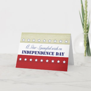 Onafhankelijkheidsdag, Star Spangled Wish, Red, Wh Kaart