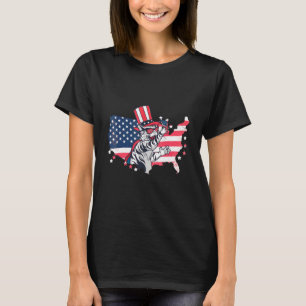 Onafhankelijkheidsdag sterren en stripes Britse ko T-shirt