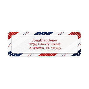 Onafhankelijkheidsdag sterren & stripes   Amerika Etiket