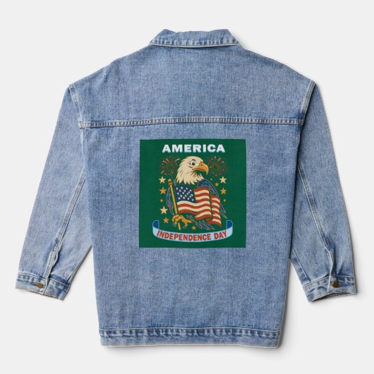 Onafhankelijkheidsdag T-shirt Denim Jacket (Achterkant)