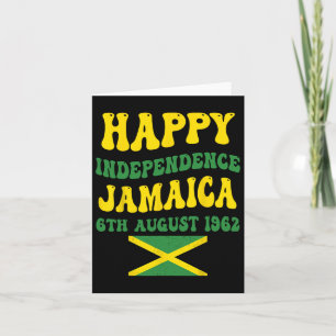 Onafhankelijkheidsdag Trotse Jamaicaanse vlag 6 au Kaart