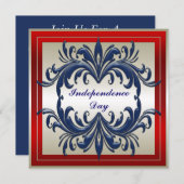 Onafhankelijkheidsdag Uitnodiging (Voorkant / Achterkant)