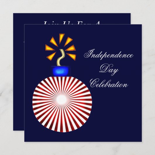 Onafhankelijkheidsdag Uitnodiging (Voorkant / Achterkant)