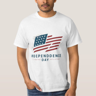 Onafhankelijkheidsdag van de  Amerikaanse vlag T-shirt