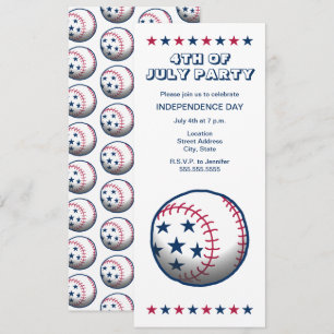 Onafhankelijkheidsdag van honkbal kaart