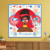 Onafhankelijkheidsdag  Verretched Canvas afdrukken (Insitu (Woonkamer))