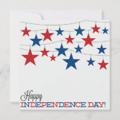Onafhankelijkheidsdag VS 4 juli aangepaste uitnodi Kaart (Voorkant)