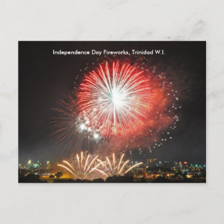 Onafhankelijkheidsdag Vuurwerk, Trinidad Briefkaart
